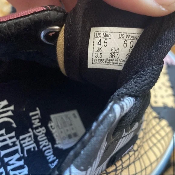 Vans Era Stacked “The Nightmare Before Christmas” lace up ONE single SHOE!! W6 - Picture 9 of 9